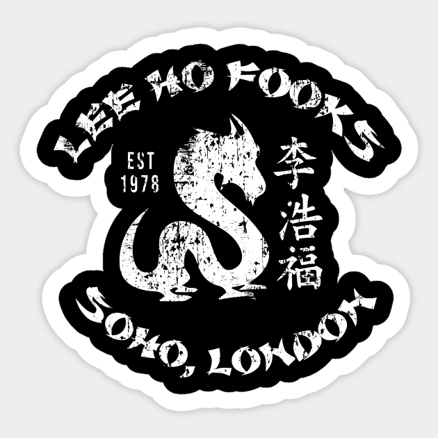 Lee Ho Fooks Vintage Sticker by AksarART